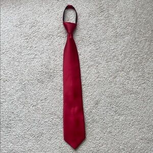 George Classic Burgund/Deep Red Men's Zip Up Tie